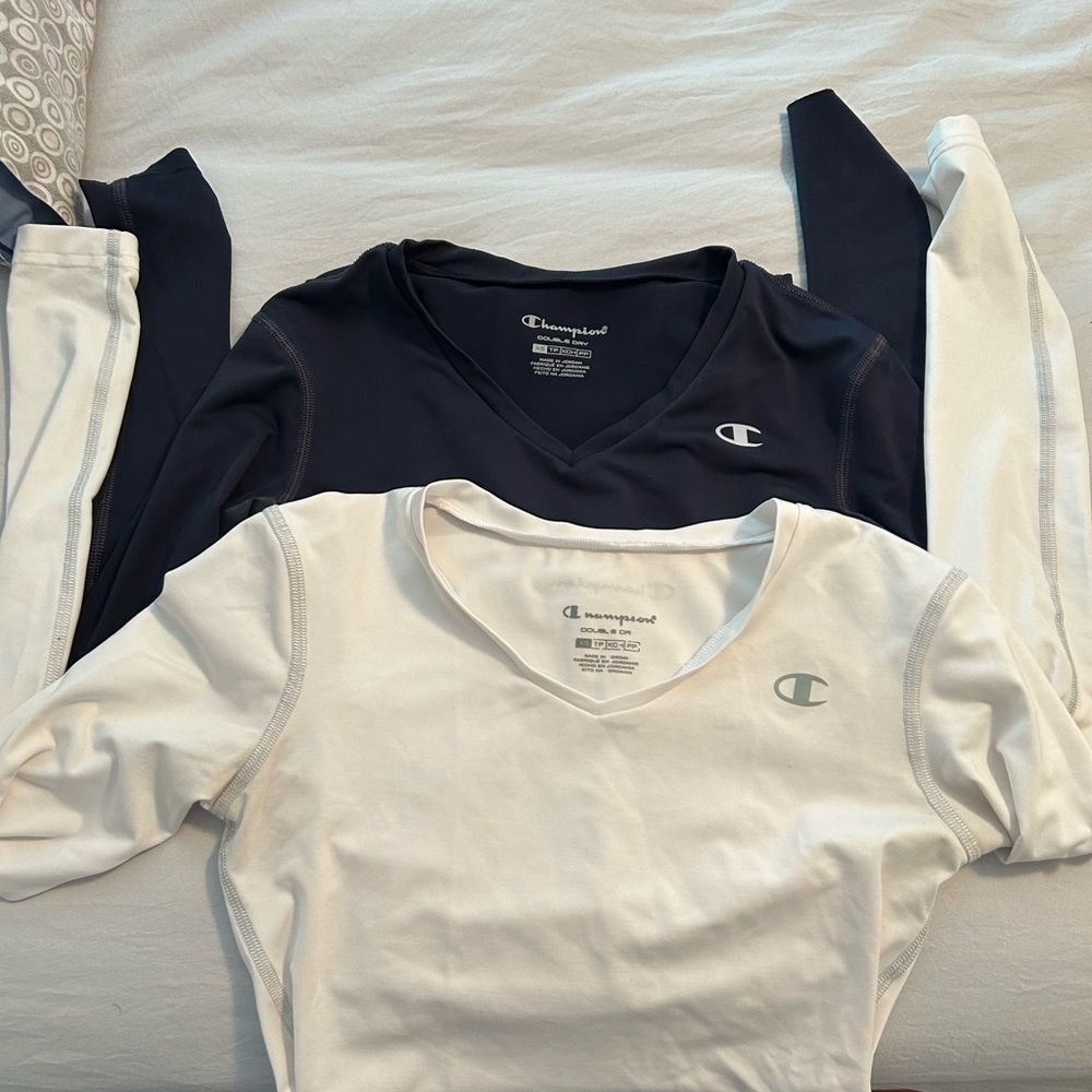 TWO Champion compression shirts WOMEN